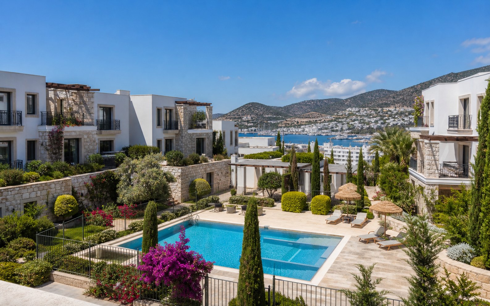 Bodrum listing visual Turgutreis 2+1 furnished, beach-access apartment for rent preview image